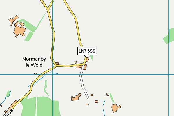 LN7 6SS map - OS VectorMap District (Ordnance Survey)