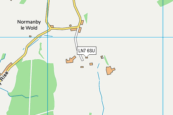 LN7 6SU map - OS VectorMap District (Ordnance Survey)