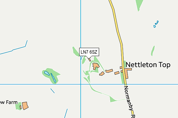 LN7 6SZ map - OS VectorMap District (Ordnance Survey)