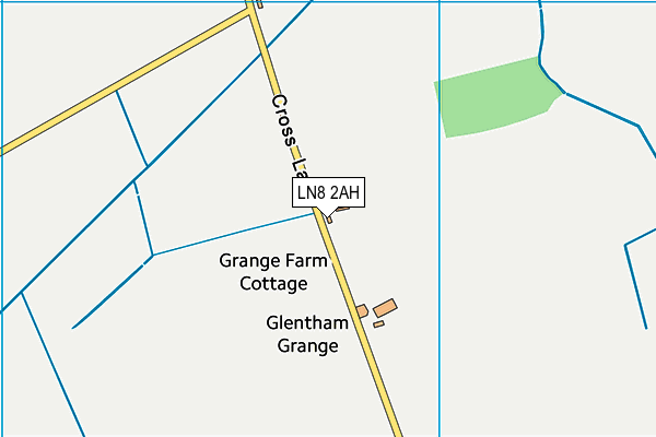 LN8 2AH map - OS VectorMap District (Ordnance Survey)