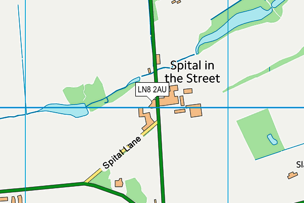 LN8 2AU map - OS VectorMap District (Ordnance Survey)