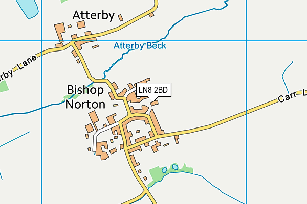 LN8 2BD map - OS VectorMap District (Ordnance Survey)