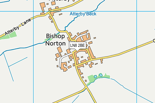 LN8 2BE map - OS VectorMap District (Ordnance Survey)
