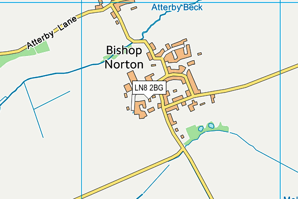 LN8 2BG map - OS VectorMap District (Ordnance Survey)