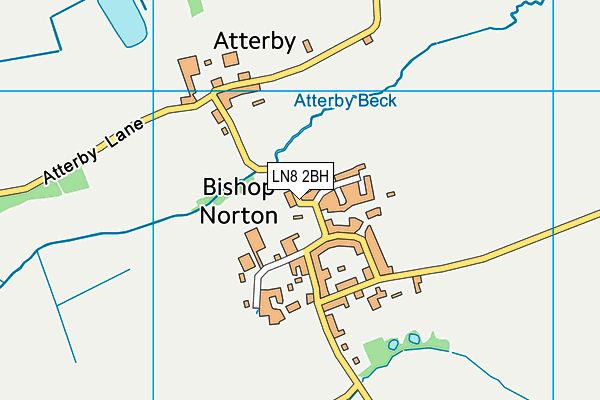 LN8 2BH map - OS VectorMap District (Ordnance Survey)