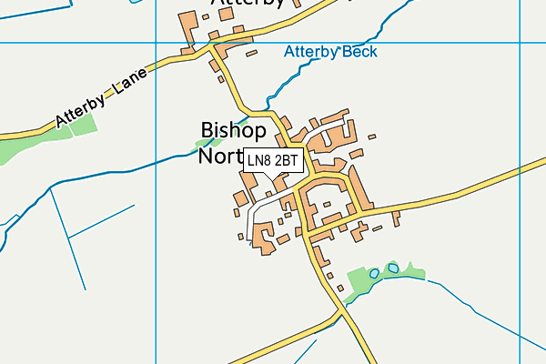 LN8 2BT map - OS VectorMap District (Ordnance Survey)