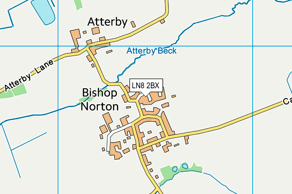 LN8 2BX map - OS VectorMap District (Ordnance Survey)