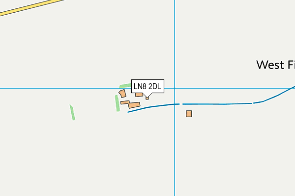 LN8 2DL map - OS VectorMap District (Ordnance Survey)