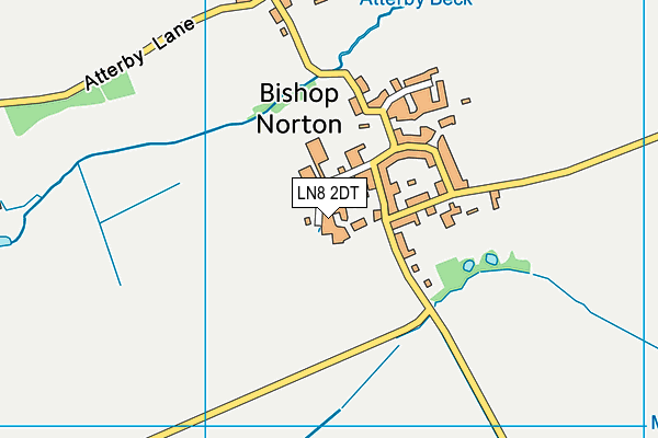 LN8 2DT map - OS VectorMap District (Ordnance Survey)
