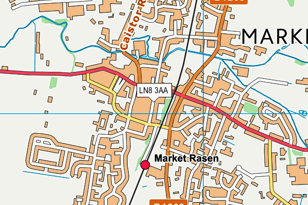 LN8 3AA map - OS VectorMap District (Ordnance Survey)