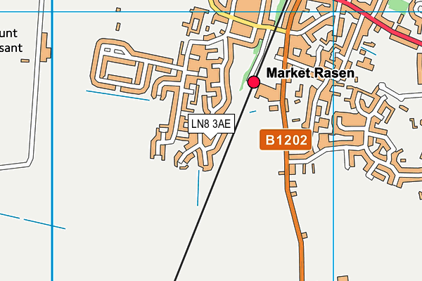 LN8 3AE map - OS VectorMap District (Ordnance Survey)