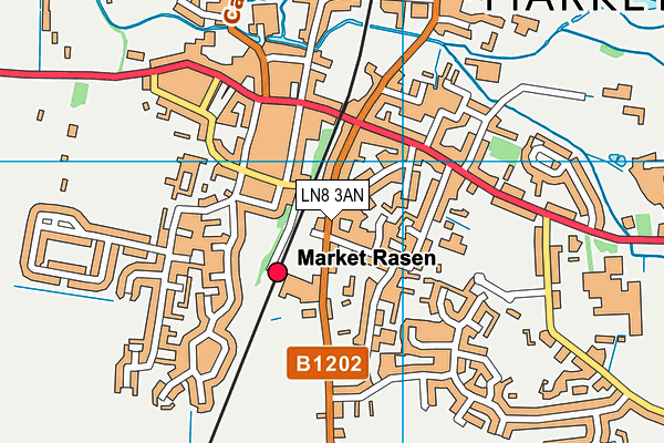 LN8 3AN map - OS VectorMap District (Ordnance Survey)