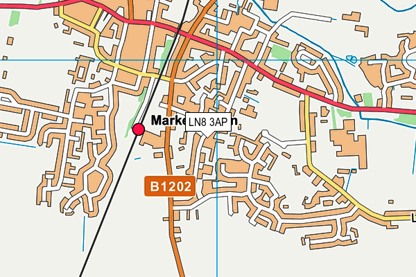 LN8 3AP map - OS VectorMap District (Ordnance Survey)