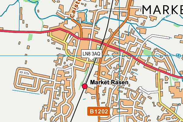 LN8 3AQ map - OS VectorMap District (Ordnance Survey)