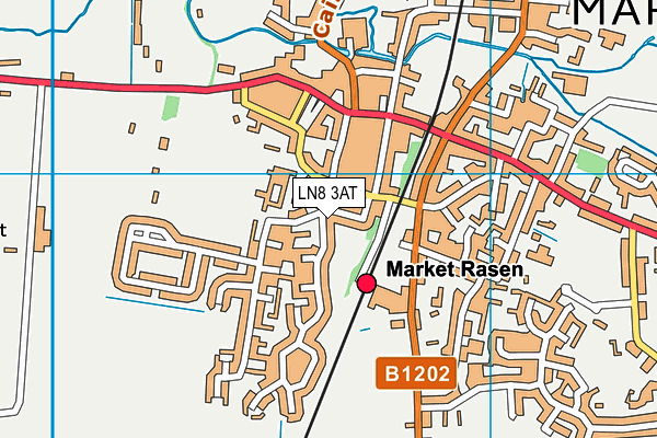 LN8 3AT map - OS VectorMap District (Ordnance Survey)