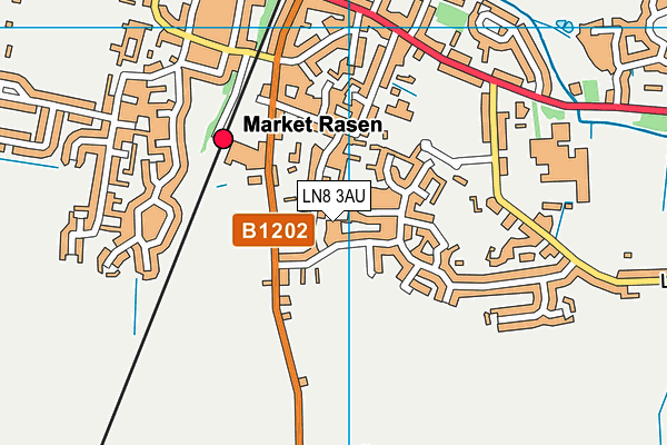 LN8 3AU map - OS VectorMap District (Ordnance Survey)