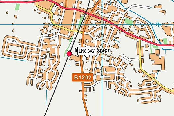 LN8 3AY map - OS VectorMap District (Ordnance Survey)
