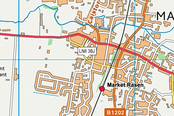 LN8 3BJ map - OS VectorMap District (Ordnance Survey)