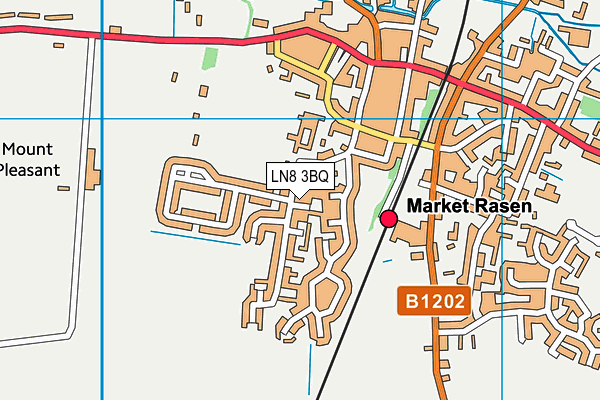 LN8 3BQ map - OS VectorMap District (Ordnance Survey)