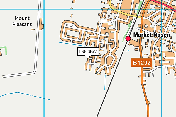 LN8 3BW map - OS VectorMap District (Ordnance Survey)