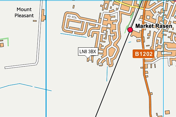 LN8 3BX map - OS VectorMap District (Ordnance Survey)