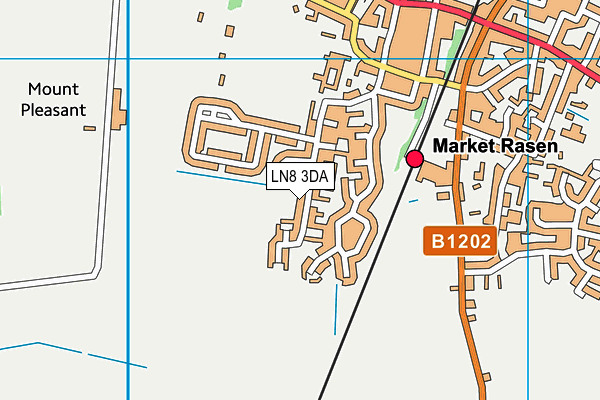 LN8 3DA map - OS VectorMap District (Ordnance Survey)