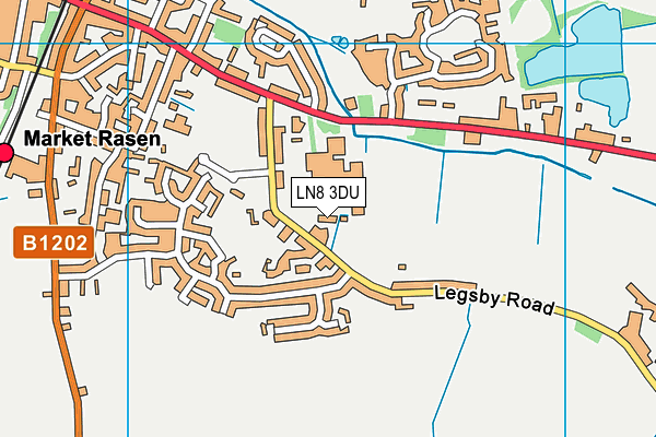 LN8 3DU map - OS VectorMap District (Ordnance Survey)