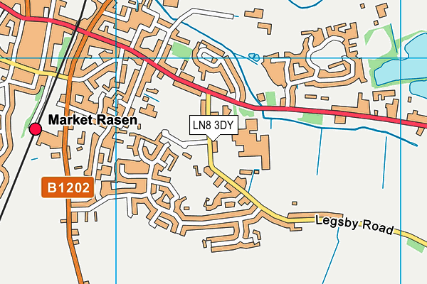 LN8 3DY map - OS VectorMap District (Ordnance Survey)