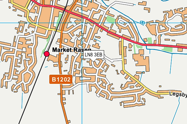 LN8 3EB map - OS VectorMap District (Ordnance Survey)