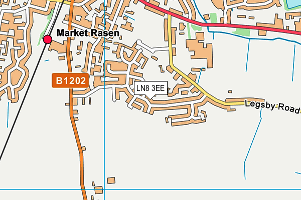 LN8 3EE map - OS VectorMap District (Ordnance Survey)