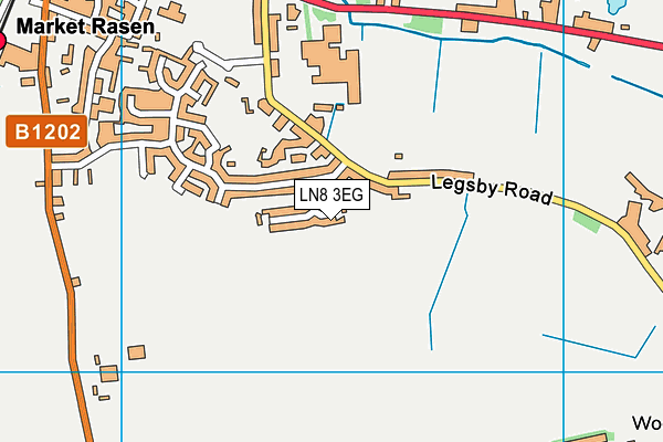 LN8 3EG map - OS VectorMap District (Ordnance Survey)