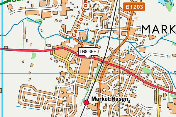 LN8 3EH map - OS VectorMap District (Ordnance Survey)
