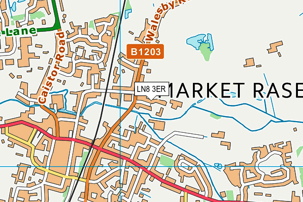 LN8 3ER map - OS VectorMap District (Ordnance Survey)