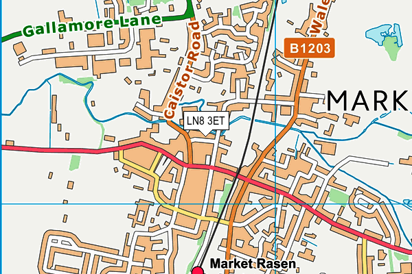 LN8 3ET map - OS VectorMap District (Ordnance Survey)