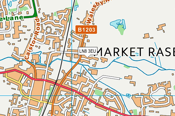 LN8 3EU map - OS VectorMap District (Ordnance Survey)