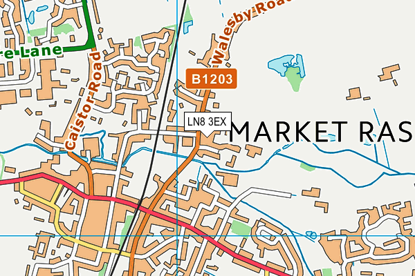 LN8 3EX map - OS VectorMap District (Ordnance Survey)