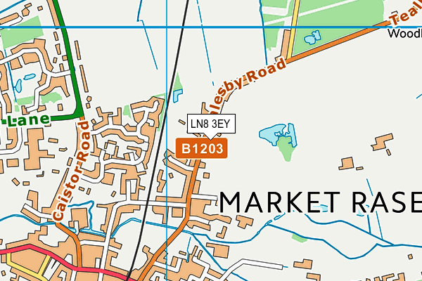 LN8 3EY map - OS VectorMap District (Ordnance Survey)