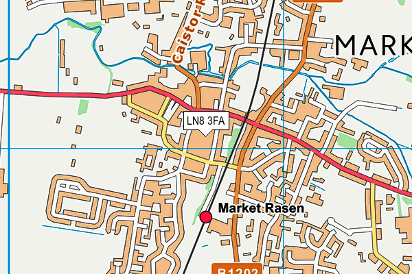 LN8 3FA map - OS VectorMap District (Ordnance Survey)