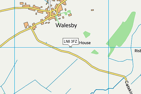 LN8 3FZ map - OS VectorMap District (Ordnance Survey)