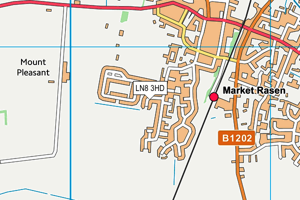 LN8 3HD map - OS VectorMap District (Ordnance Survey)