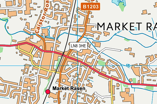 LN8 3HE map - OS VectorMap District (Ordnance Survey)