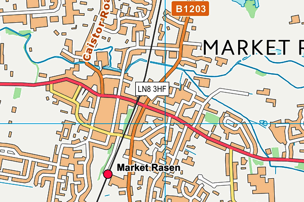 LN8 3HF map - OS VectorMap District (Ordnance Survey)