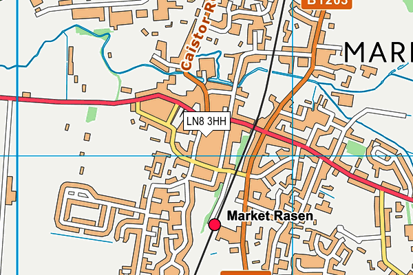 LN8 3HH map - OS VectorMap District (Ordnance Survey)