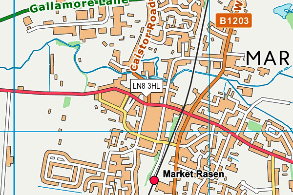 LN8 3HL map - OS VectorMap District (Ordnance Survey)