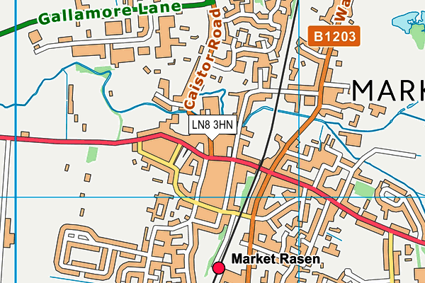 LN8 3HN map - OS VectorMap District (Ordnance Survey)