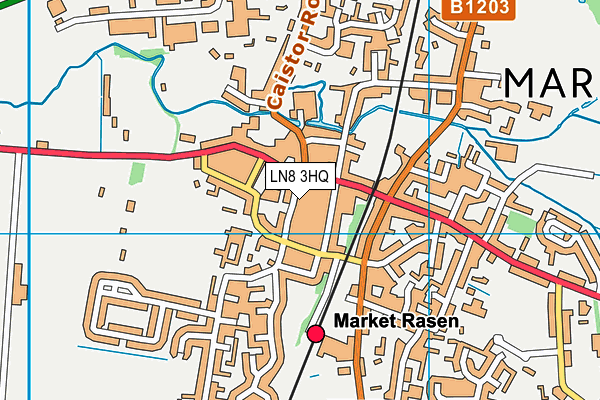LN8 3HQ map - OS VectorMap District (Ordnance Survey)