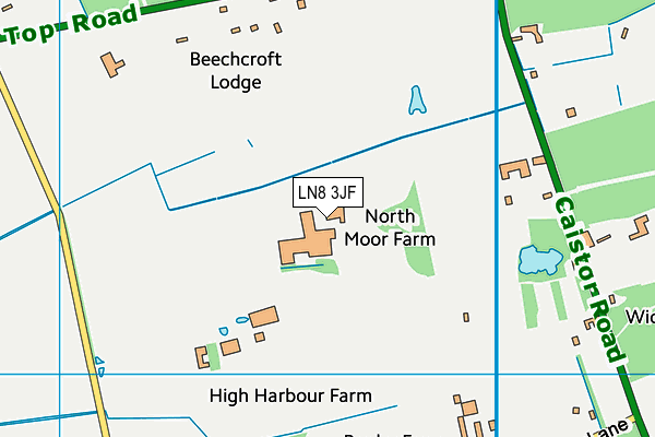 LN8 3JF map - OS VectorMap District (Ordnance Survey)