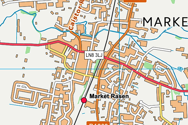 LN8 3LJ map - OS VectorMap District (Ordnance Survey)