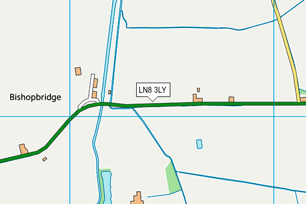 LN8 3LY map - OS VectorMap District (Ordnance Survey)