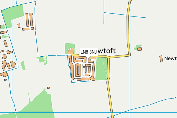 LN8 3NJ map - OS VectorMap District (Ordnance Survey)